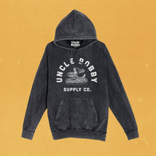 Load image into Gallery viewer, Black Vintage Washed Rattler Pullover Hoodie
