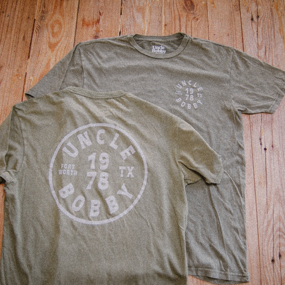 Vintage Olive Badge Tee