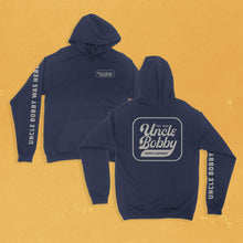 Load image into Gallery viewer, Uncle Bobby&#39;s Navy Pullover Hoodie
